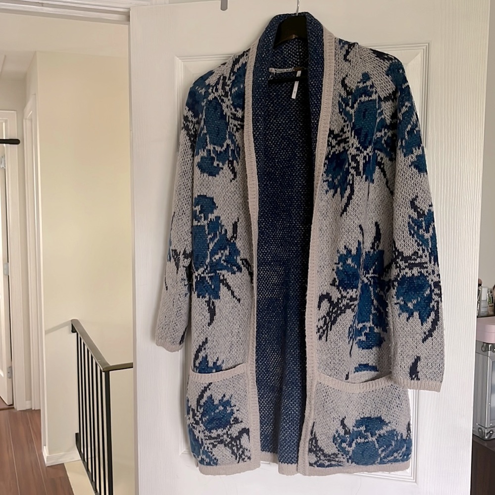 Free people, long sweater cardigan